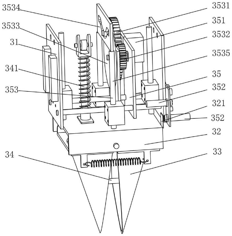 Soil taking and hole forming device based on reverse rotation and hole forming method of soil taking and hole forming device