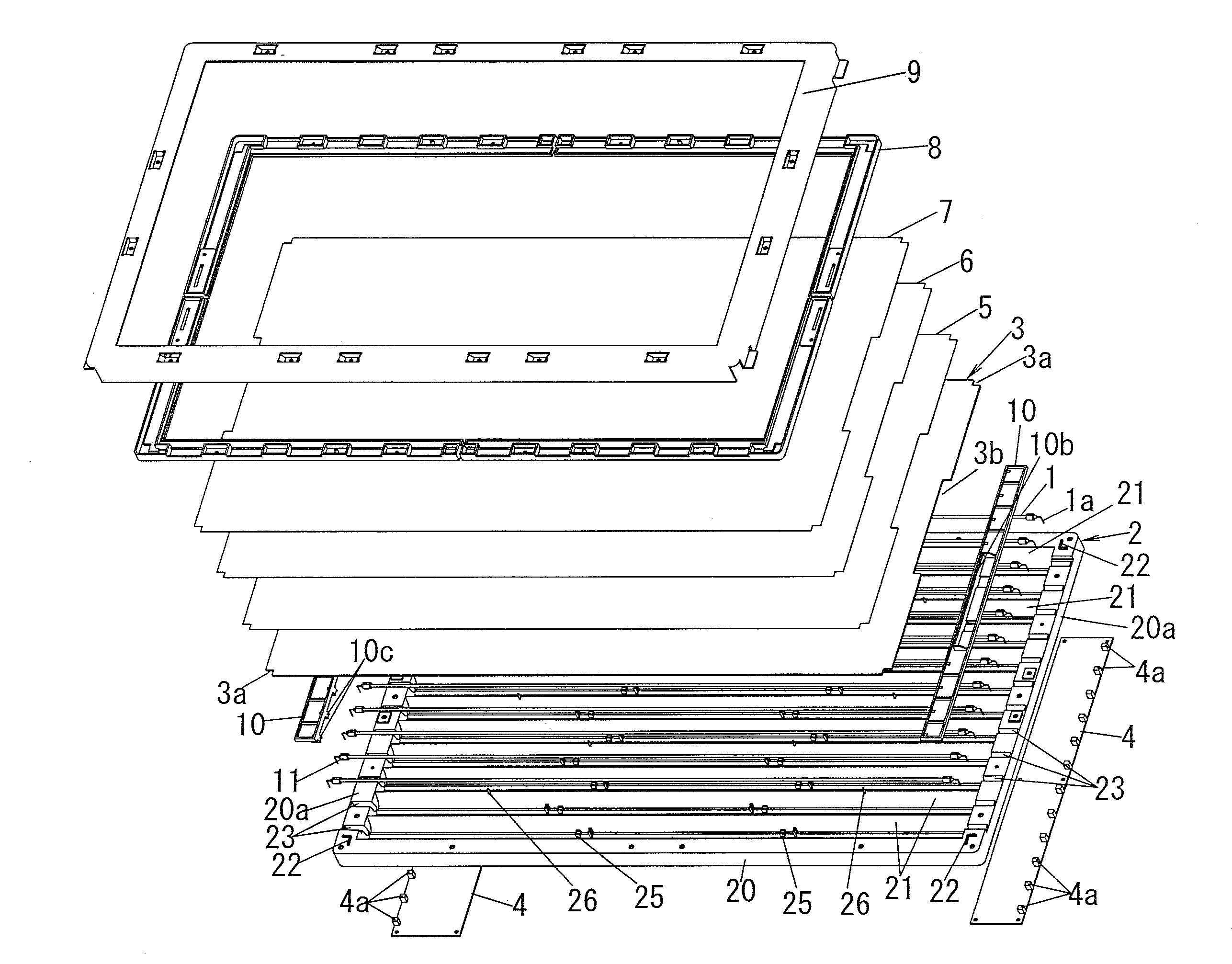 Illuminating device for liquid crystal panel