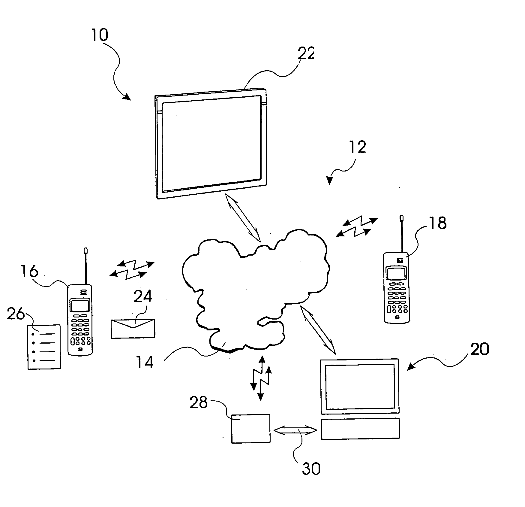 System and method for generating a list of devices in physical proximity of a terminal