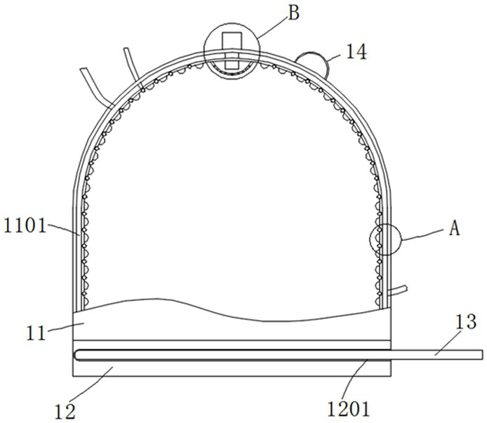 Adjustable cooling device for preventing drug-induced alopecia