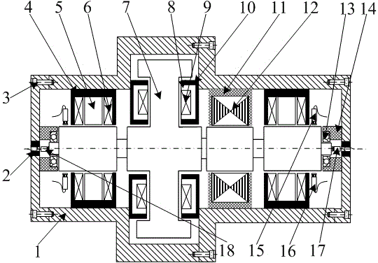 Magnetic-suspension flywheel energy-storage cell used for electric automobile