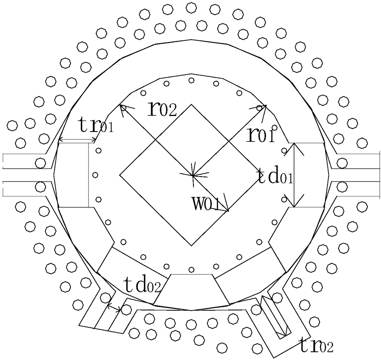 Dielectric integrated suspension line-based six-port network