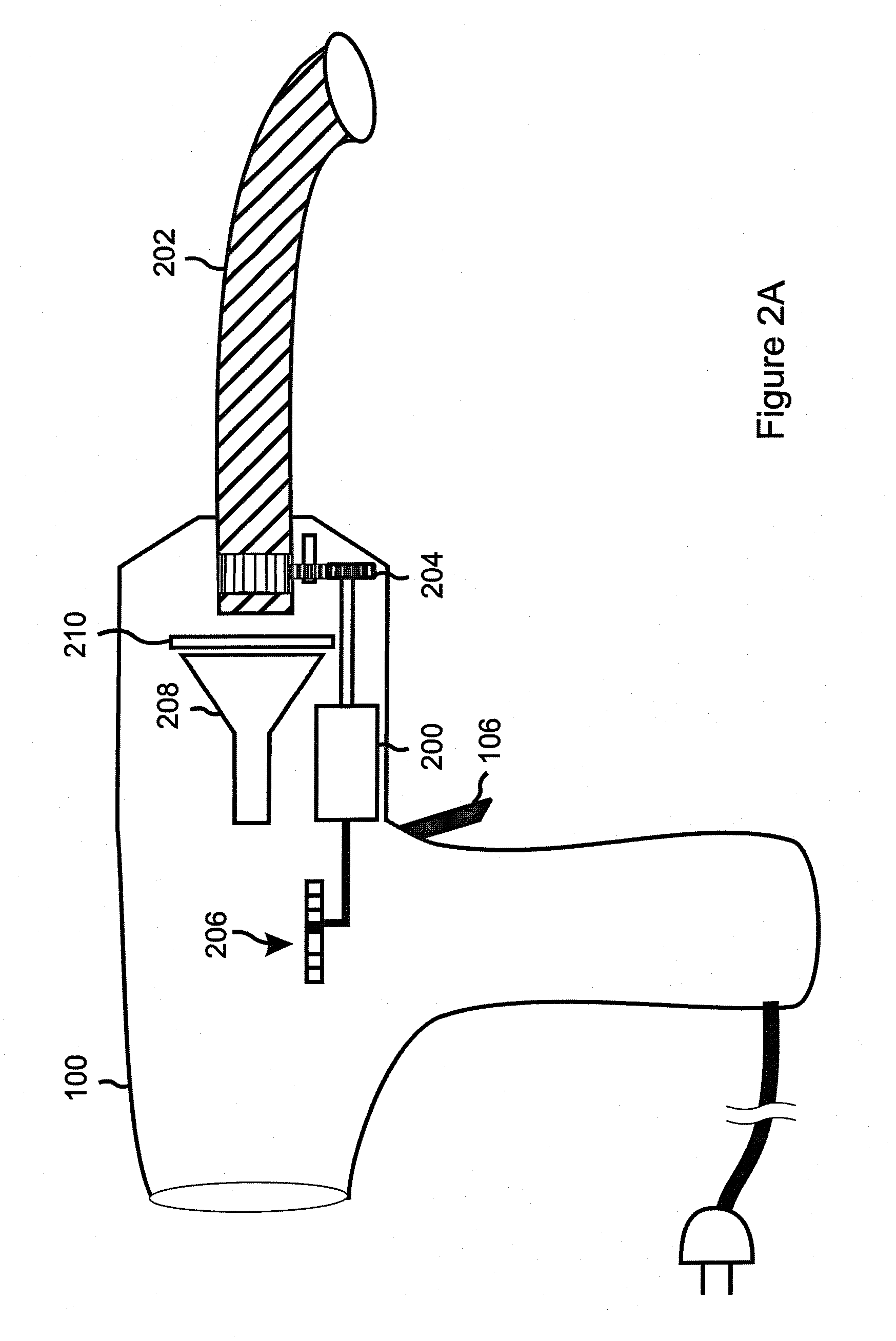 Dental curing tool with automatically rotating light guide