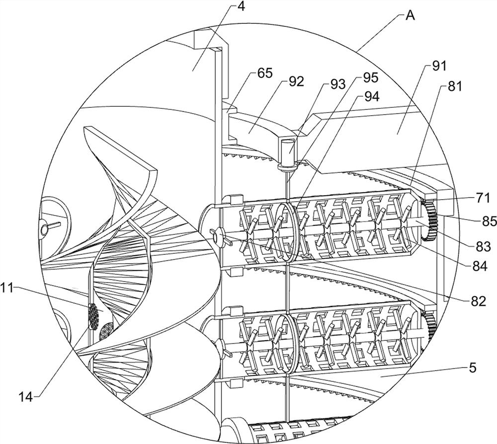 Novel material powder uniform mixing device