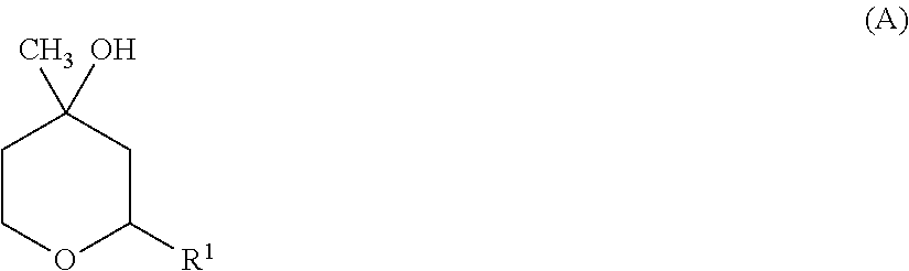 Production of 2-substituted 4-hydroxy-4-methyltetrahydropyrans having stable odoriferous quality