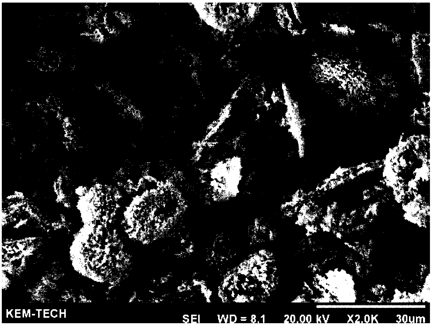 Bulky-grain rare earth carbonate and preparation method and application of carbonate