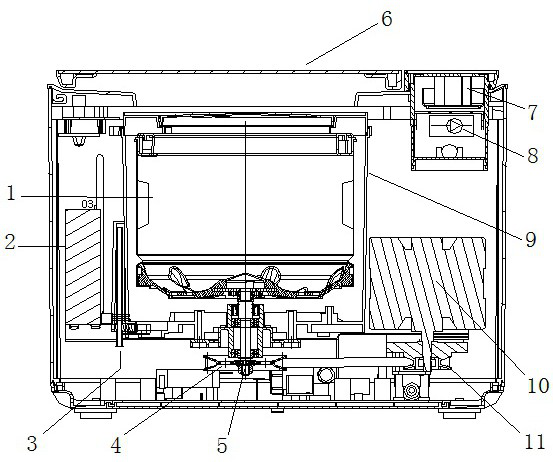 Downward-spraying type multifunctional cleaning machine