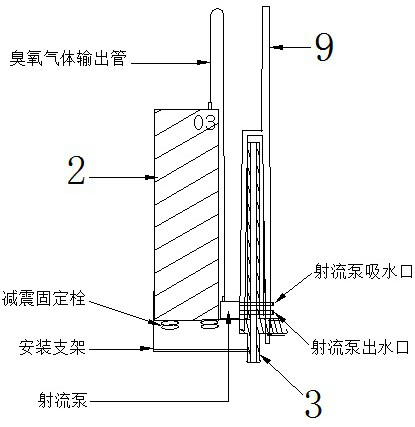 Downward-spraying type multifunctional cleaning machine