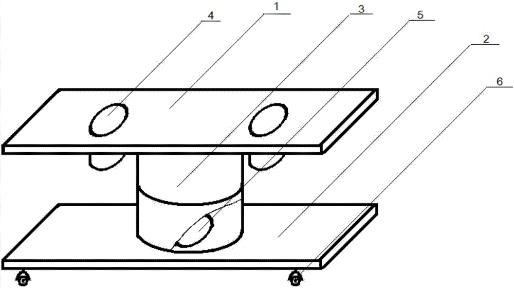 Double-layer cooking bench