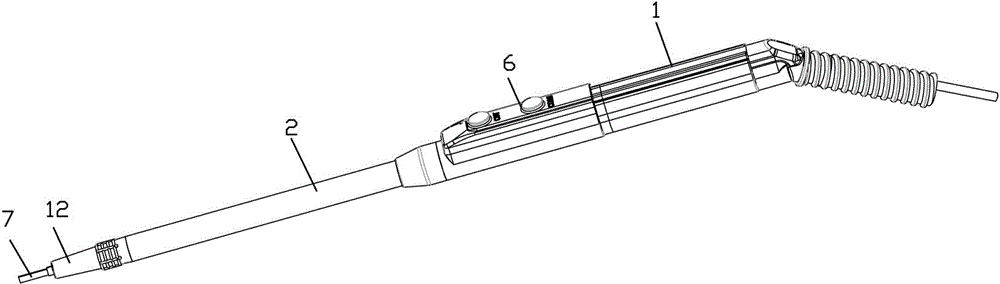 Smoke suction pipe connecting structure and smoke suction electrotome