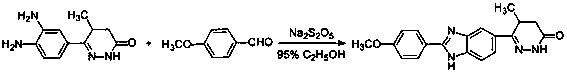 Novel method for preparing pimobendan from by-product for synthesizing pimobendan