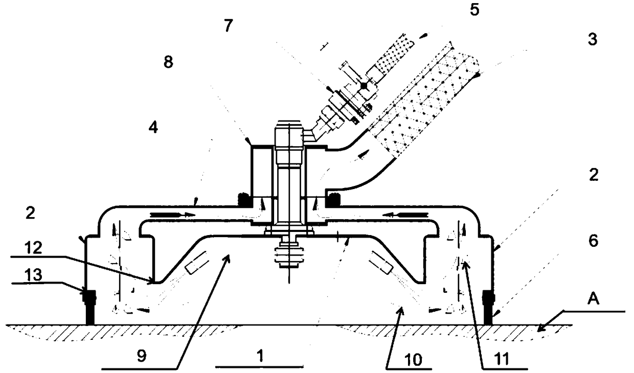 Cavitating jet cleaning disc with recovery function