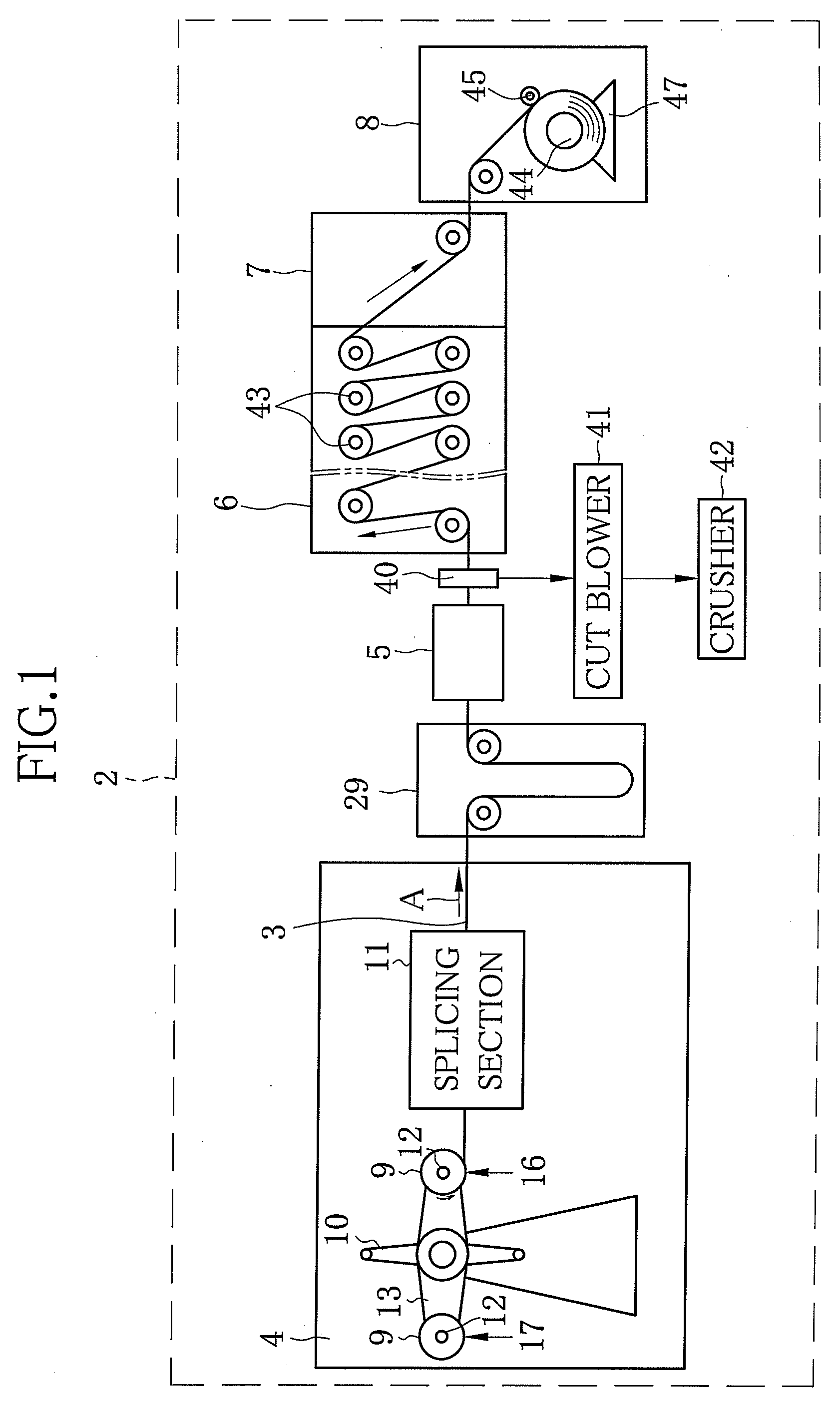 Polymer film splicing method and device, and stretching method