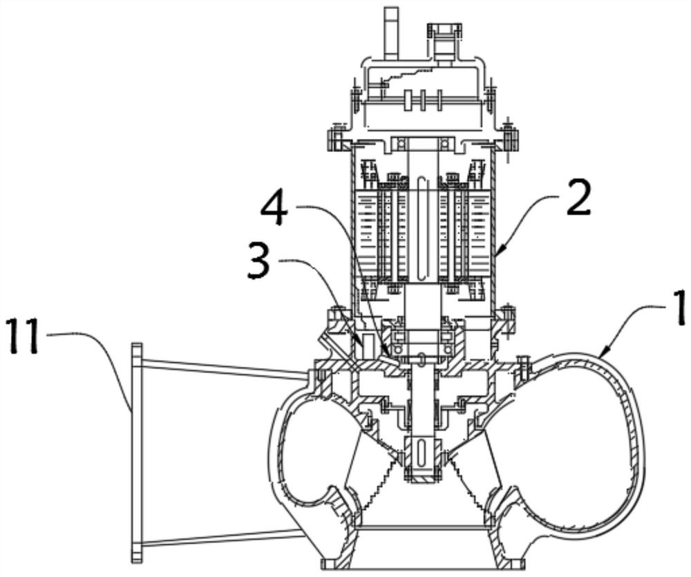 Permanent magnet immersed pump facilitating water leakage detection