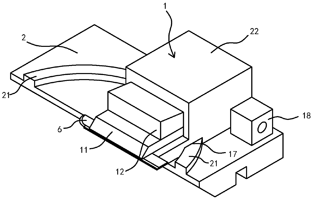 A knife edge polishing device with circular arc