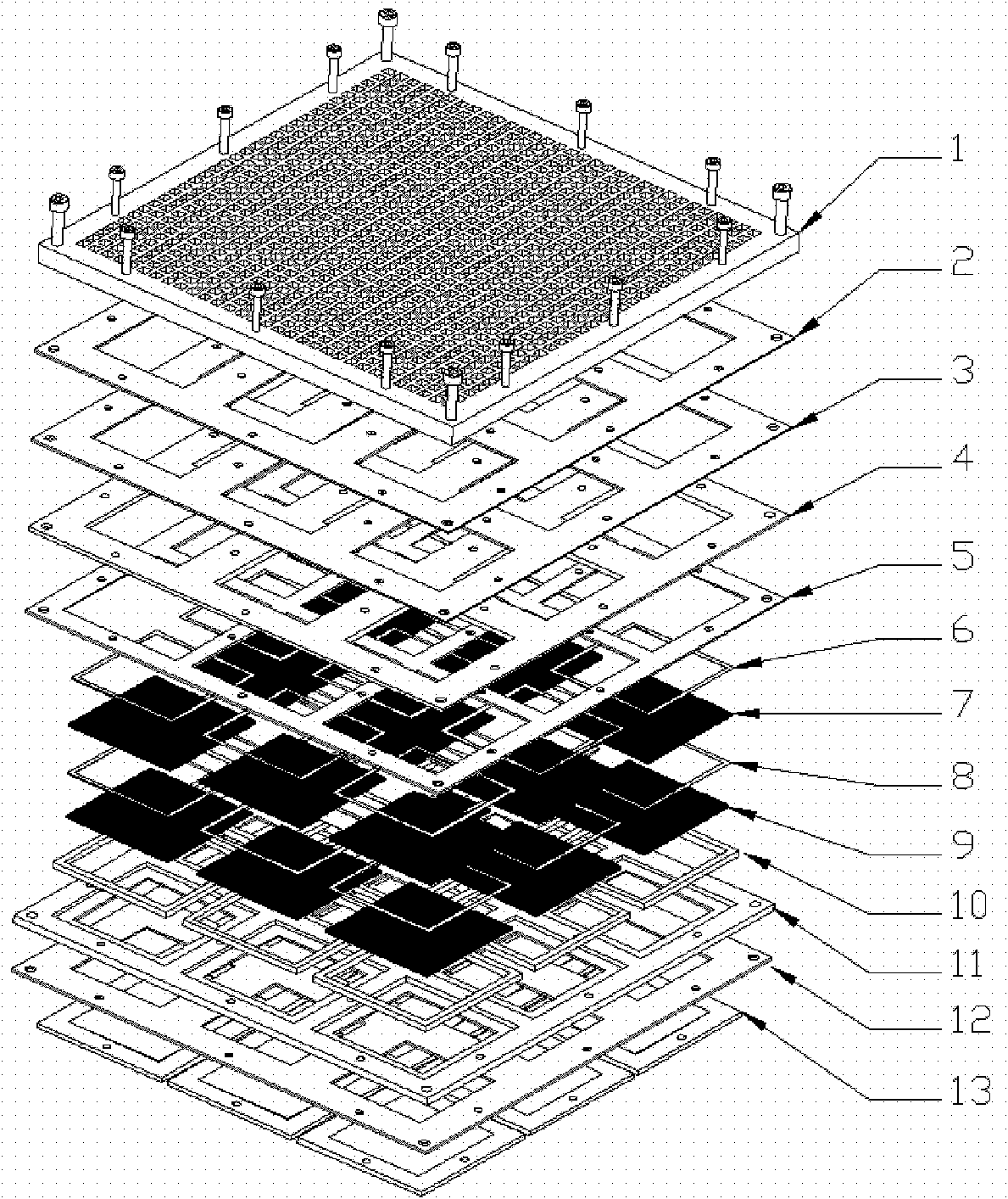 Large-area X-ray pulse detection device based on microchannel plate split joint