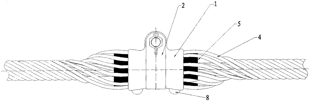 A high-strength anti-corona pre-twisted suspension clamp