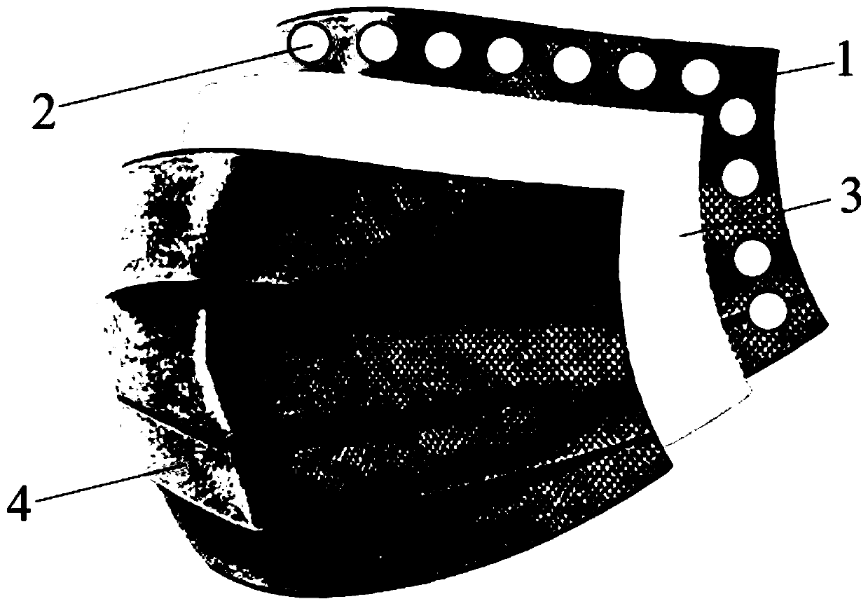 Allochroic silica gel mask capable of representing electrostatic adsorption capacity