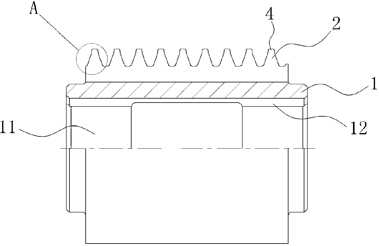 Special-shaped hobbing cutter for machining gear shaving cutter