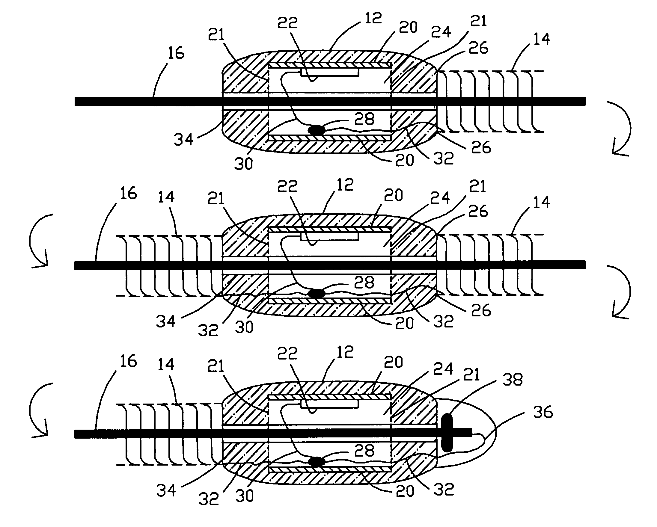 Subsurface deployable antenna array