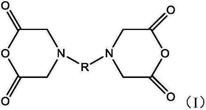 Reaction products of diamines with reaction products of monoamines and bisanhydrides as additives for electroplating baths