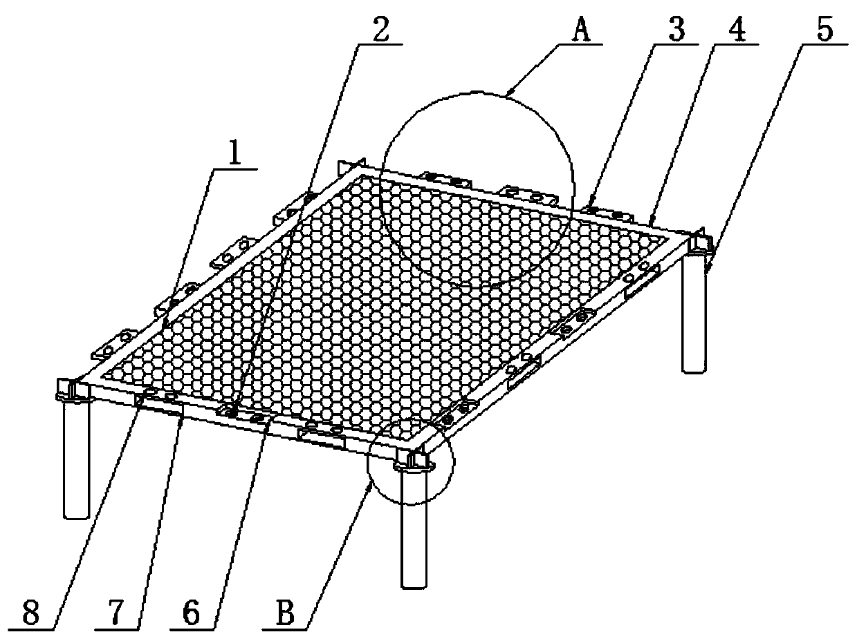 Safety protective structure for mountain landslide management