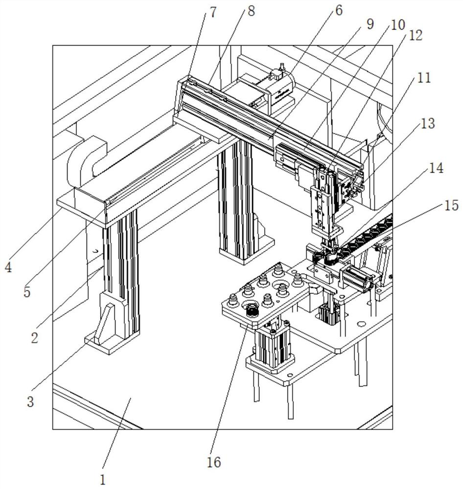 Nut embedding manipulator feeding mechanism