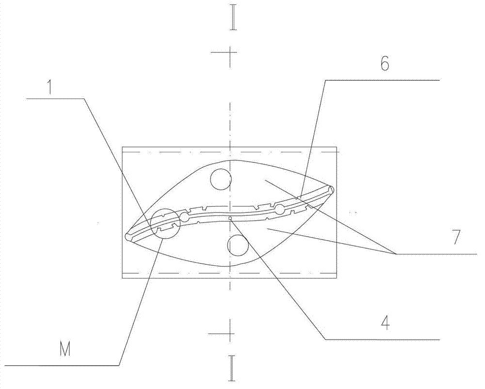 Segmental type antiglare shield