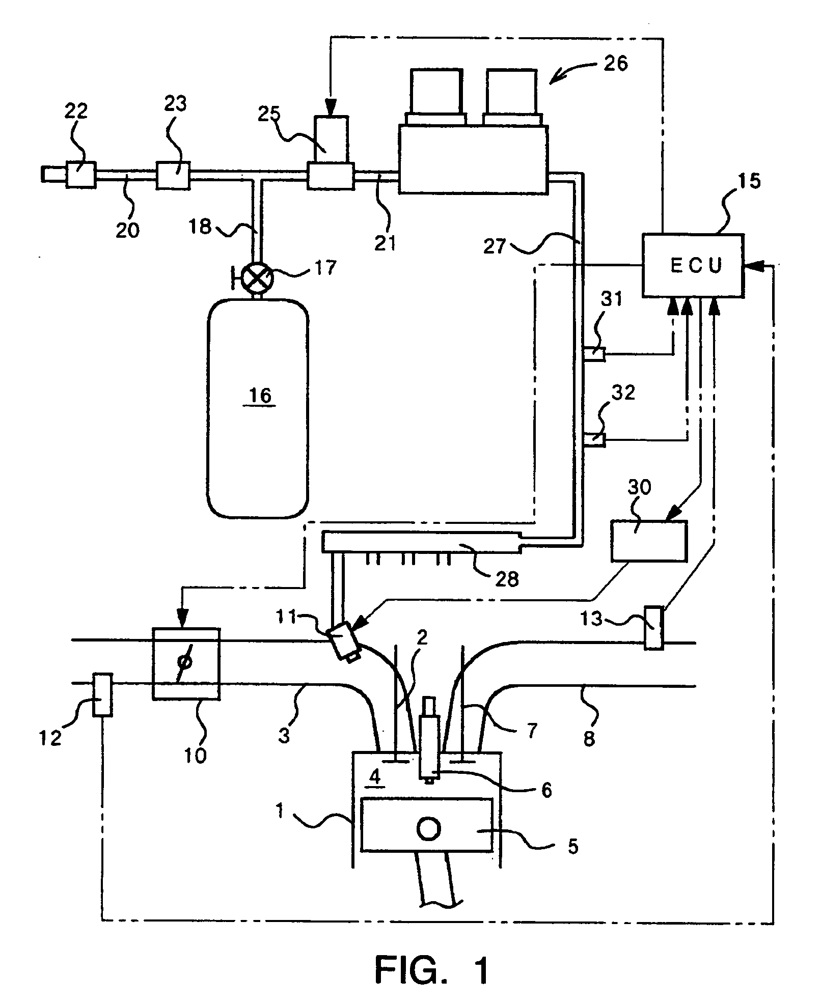 Gas fuel feed device