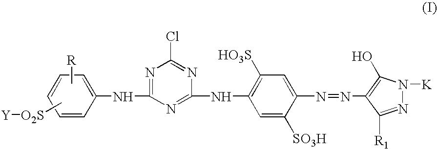 Dye composition and the use thereof