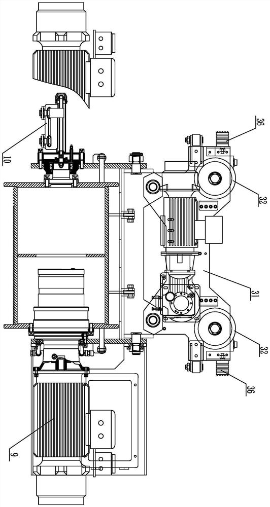 Explosion-proof fixed column type slewing crane