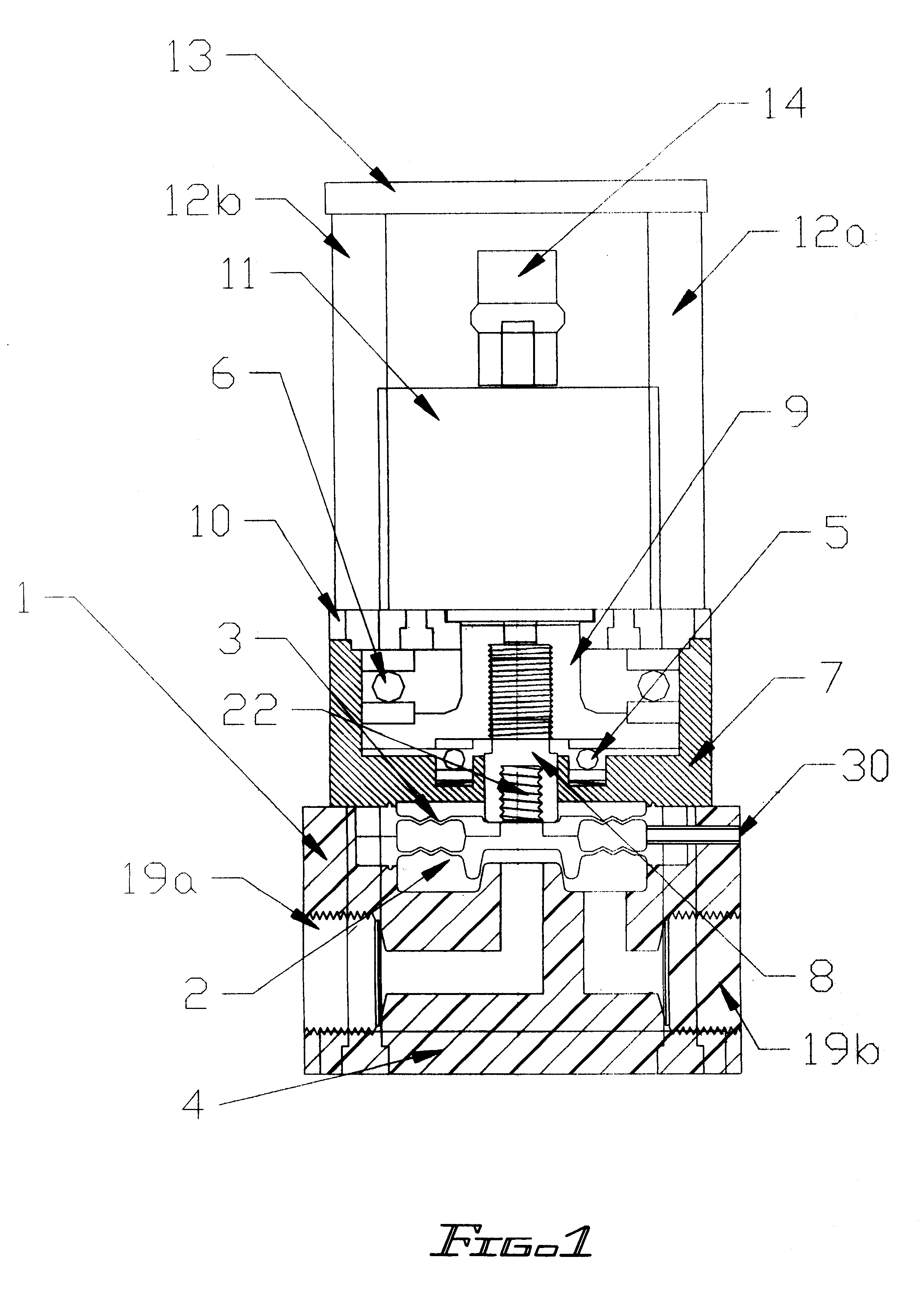 Double diaphragm precision throttling valve