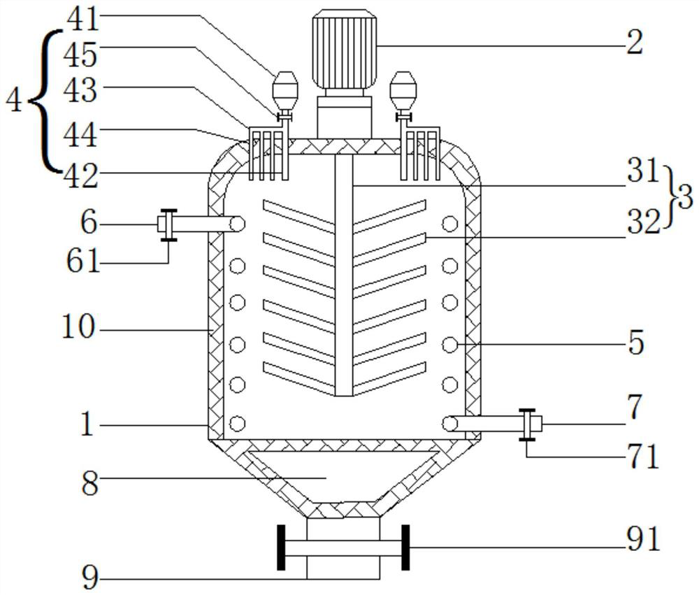 High-mixing-strength aqueous film-forming foam extinguishing agent production device