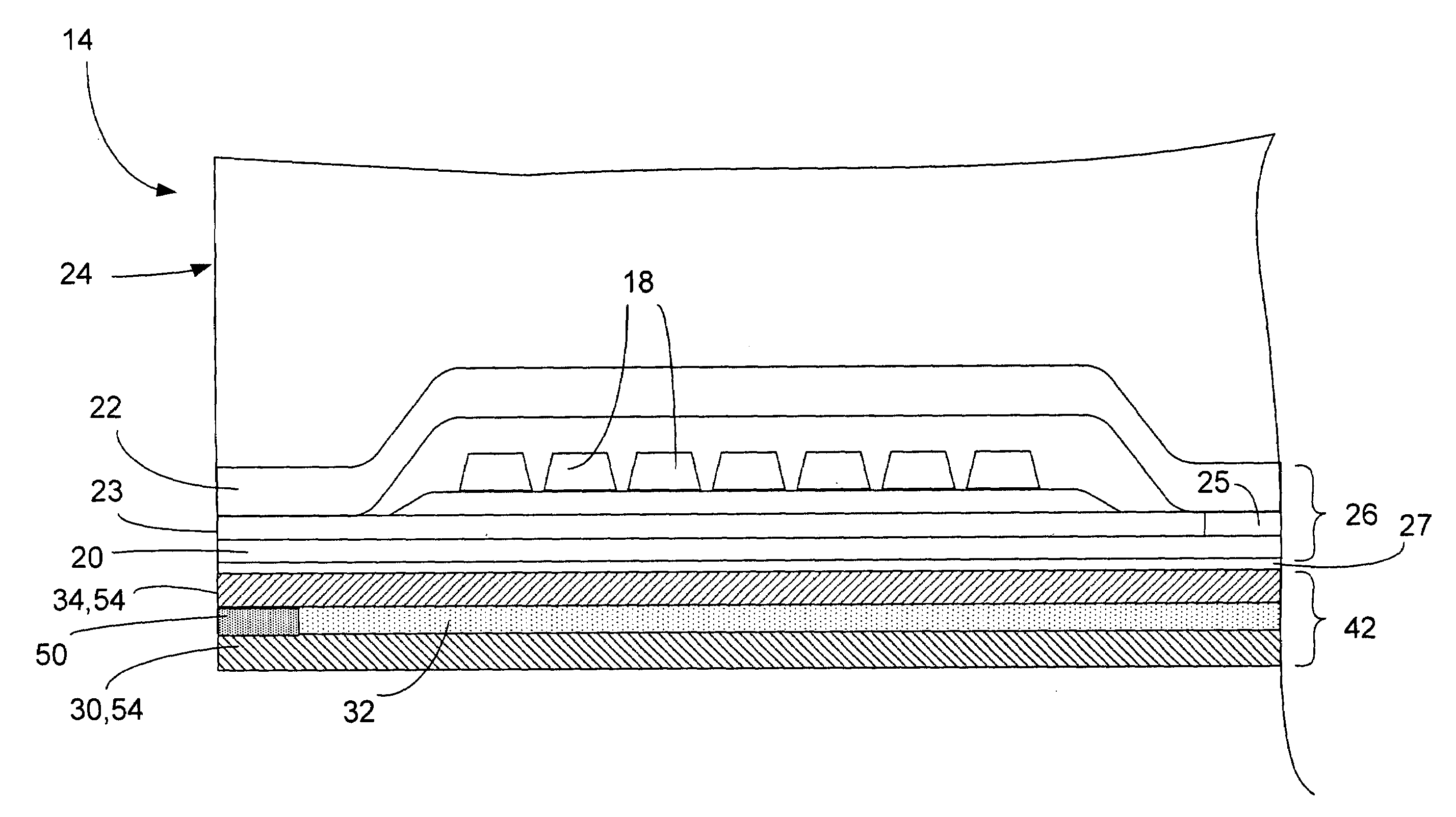 Magnetic read head having increased electron exchange