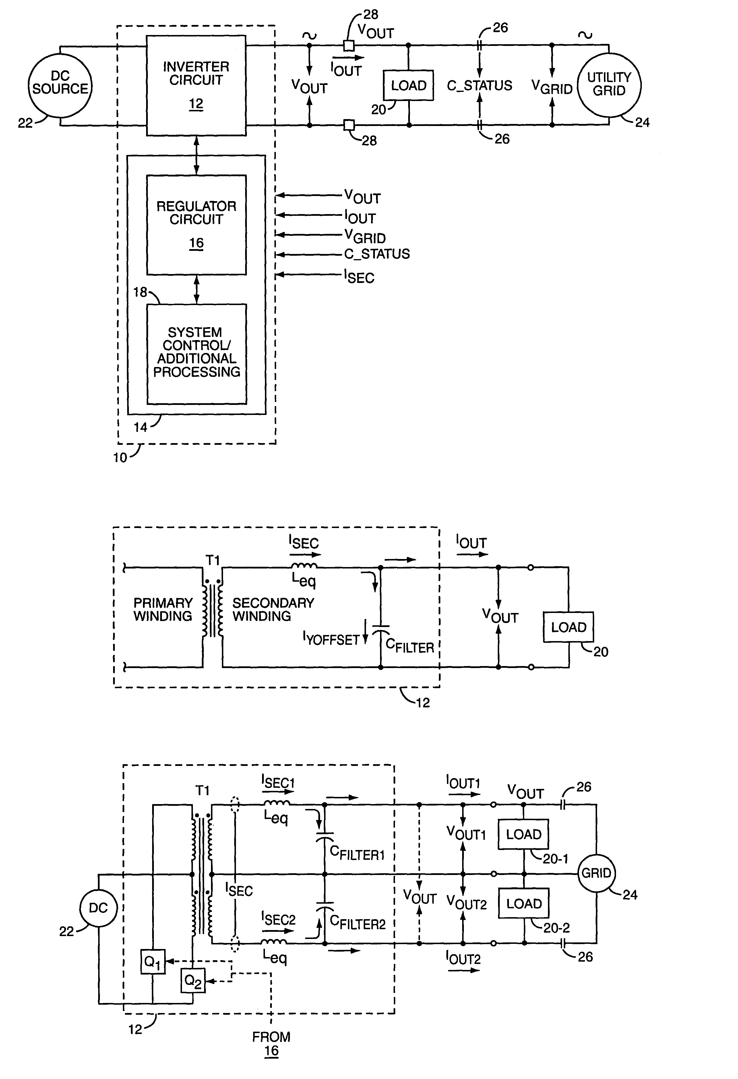 Power regulator for power inverter