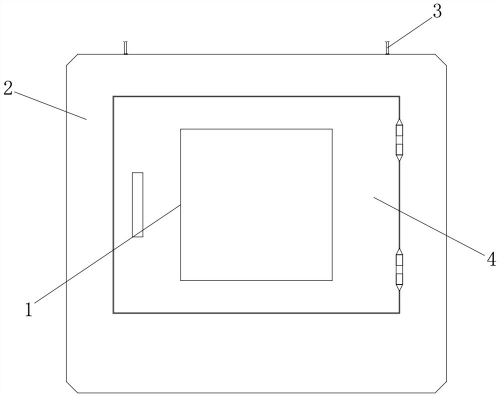 Paint spraying device with anti-splashing structure for metal product machining