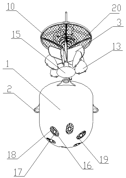 Underground intermittent foam dust-falling spraying nozzle for coal mine construction