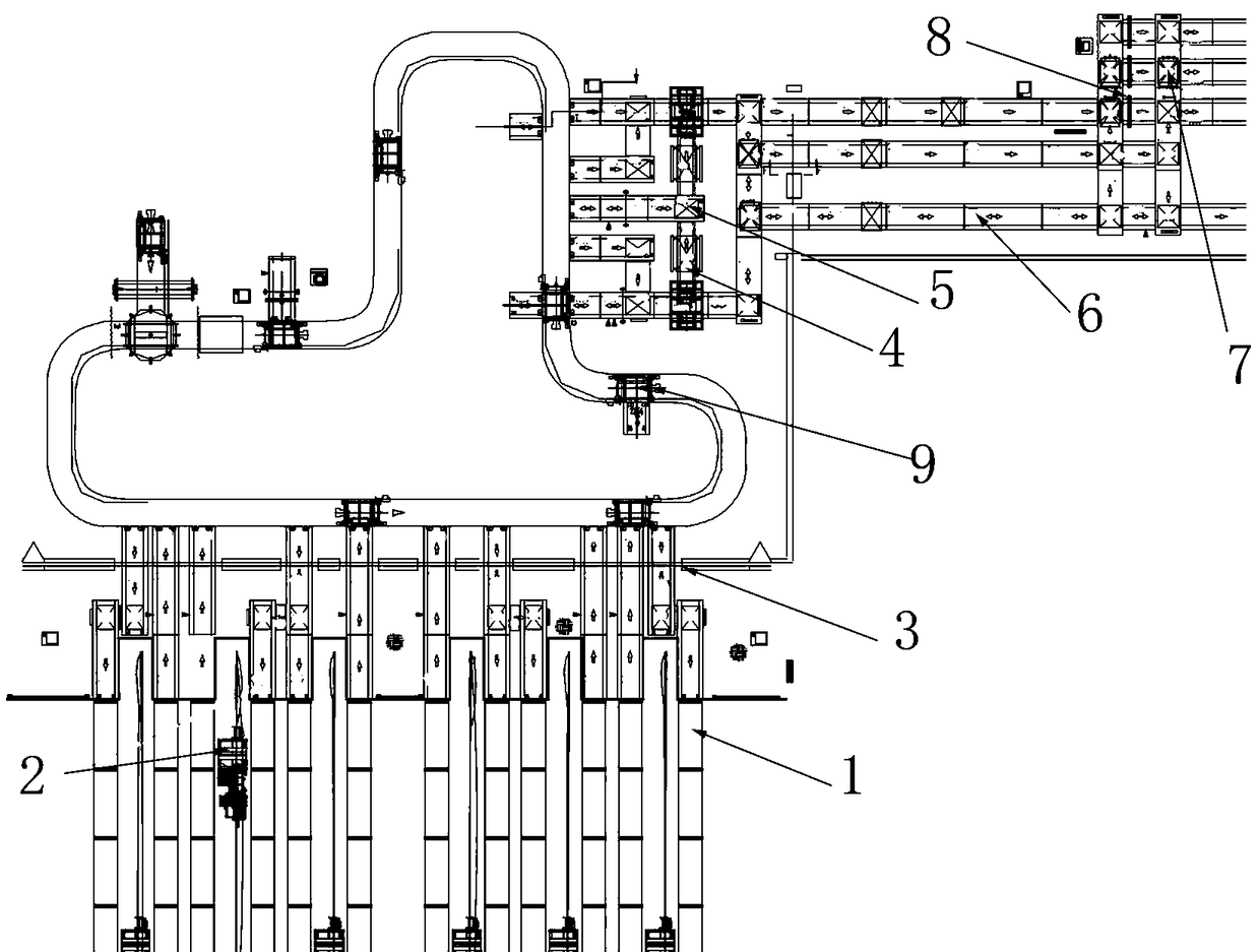 A method for automatically returning erroneous cigarette packs to warehouse