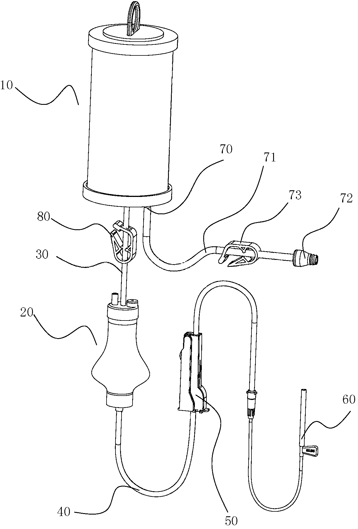 Balloon type automatic infusion device