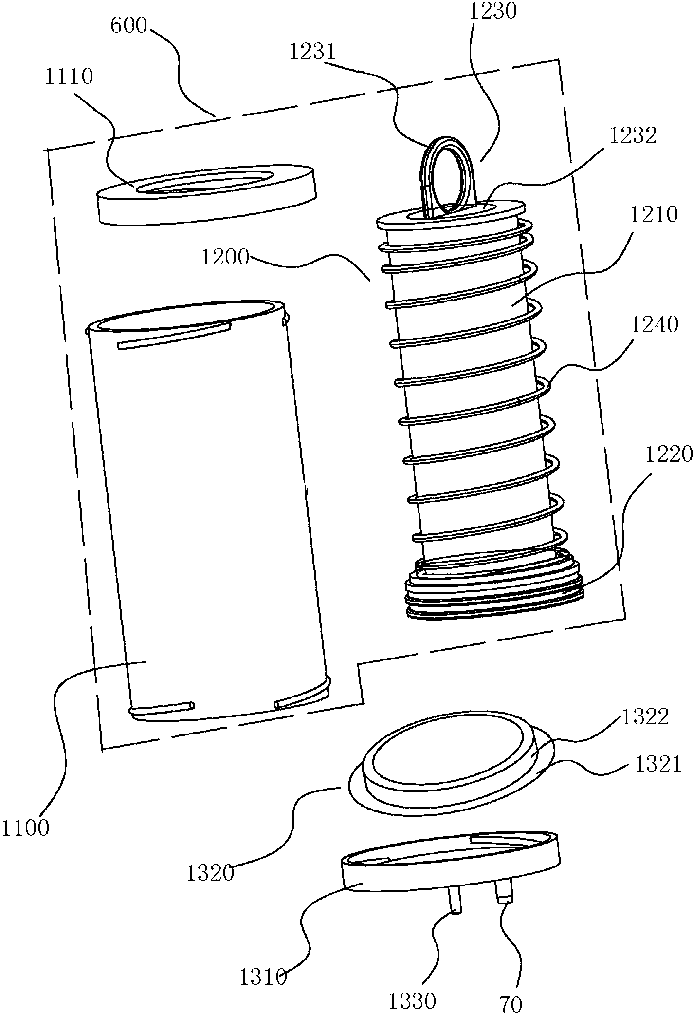 Balloon type automatic infusion device