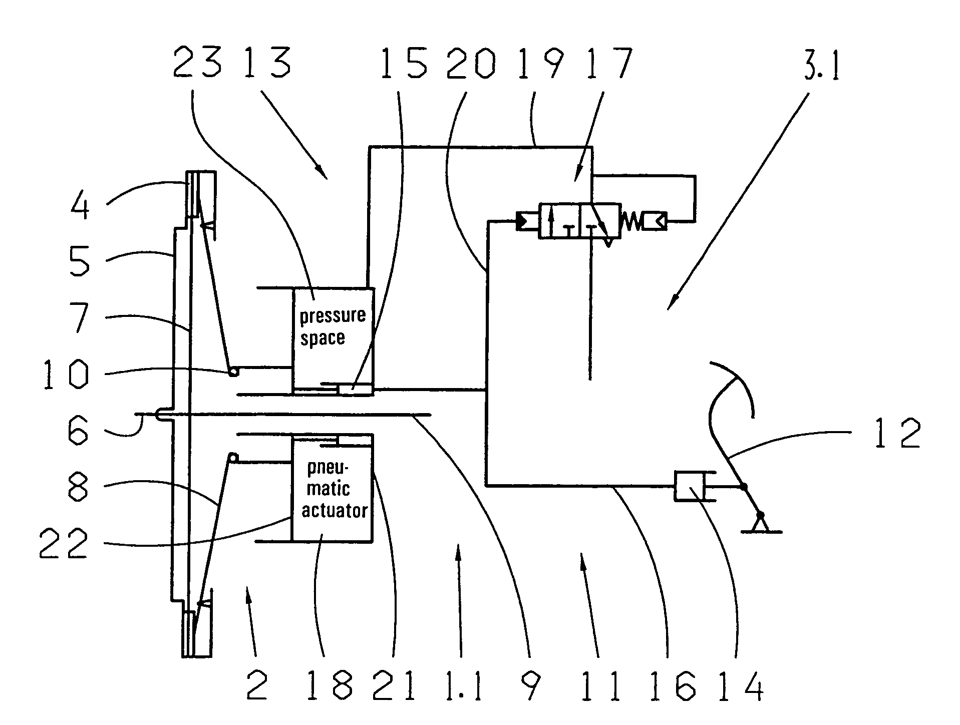 Coupling device of a motor vehicle