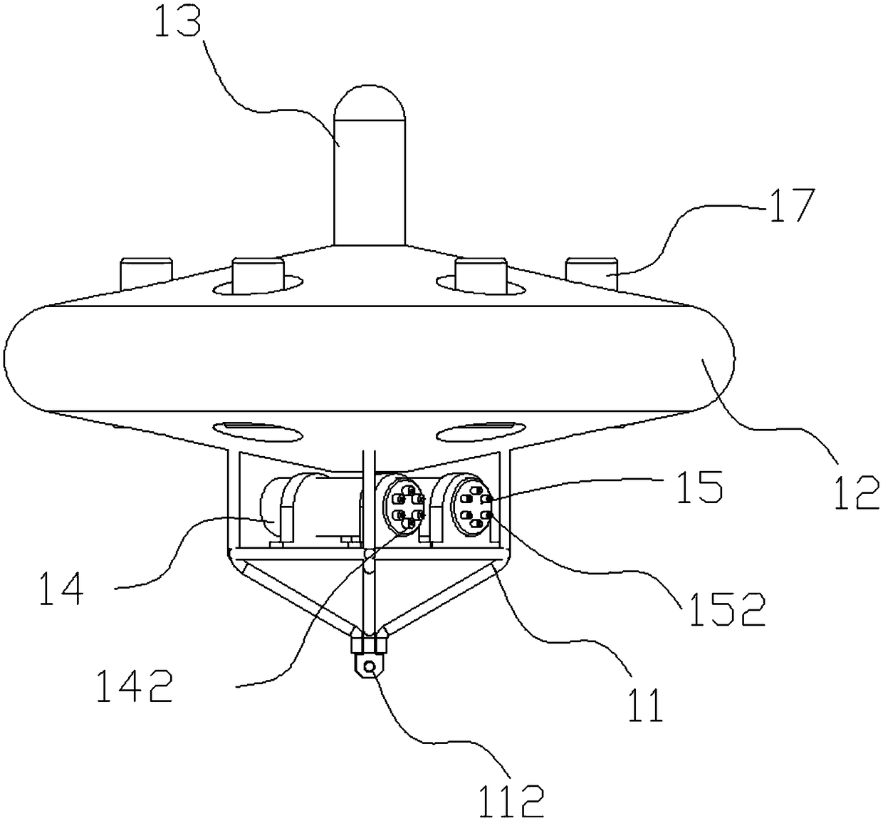 An intelligent self-elevating communication submersible system based on buoyancy drive