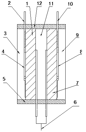 Vacuum diffusion welding method for protective layer of miniature high-temperature oxygen concentration sensor