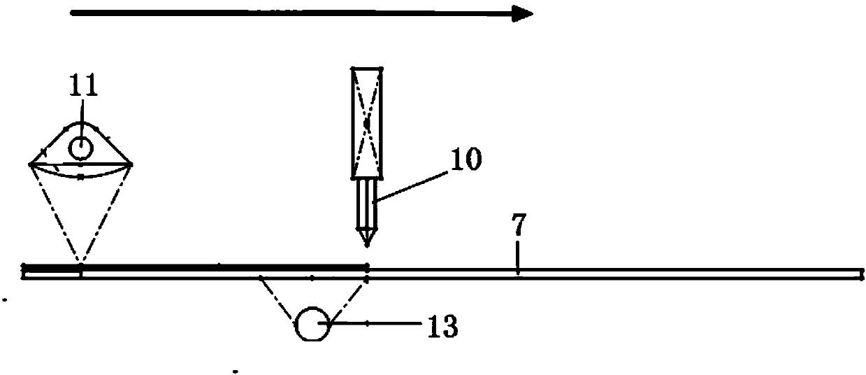 Conductive pattern printing and linear scanning solidification integrated system and method