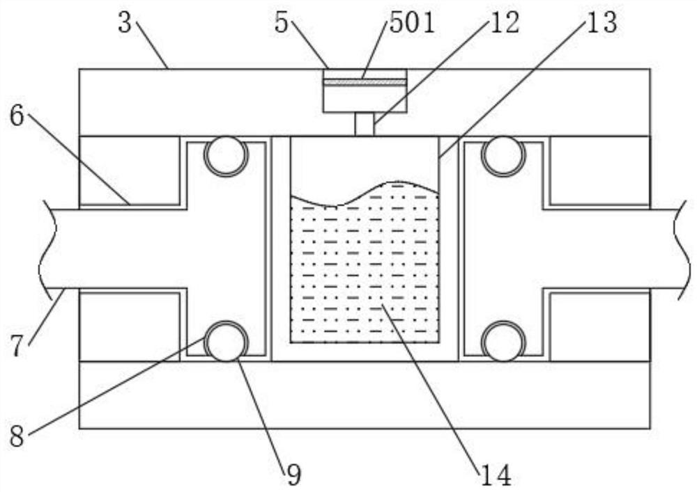 An agricultural planting support frame based on temperature self-adaptive adjustment