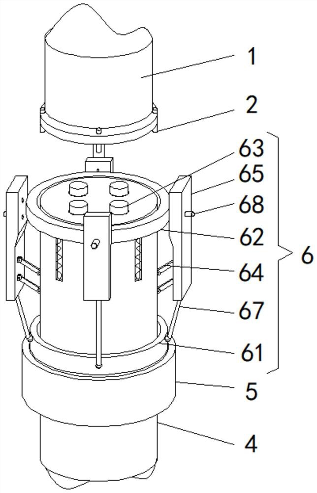 Machining die for compression pump shell