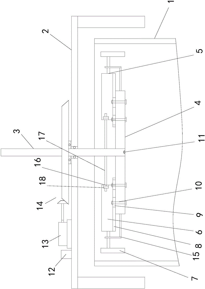 Ramming device for lining of medium-frequency induction furnace