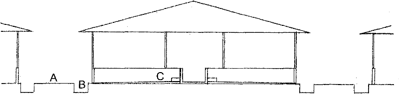 Environmentally-friendly dry odorless pig raising method and pigsty thereof