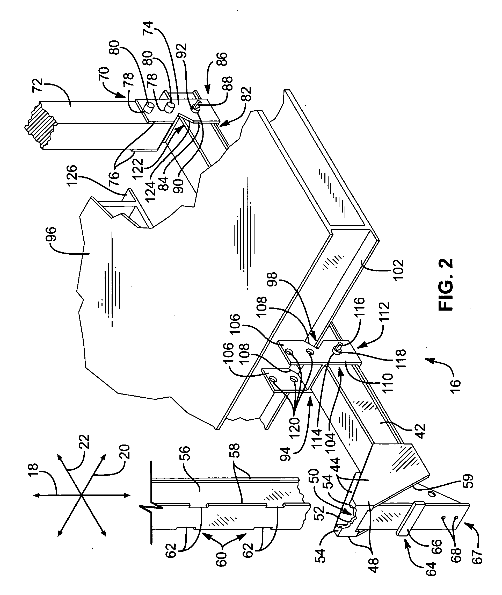 Hanging scaffold support bracket