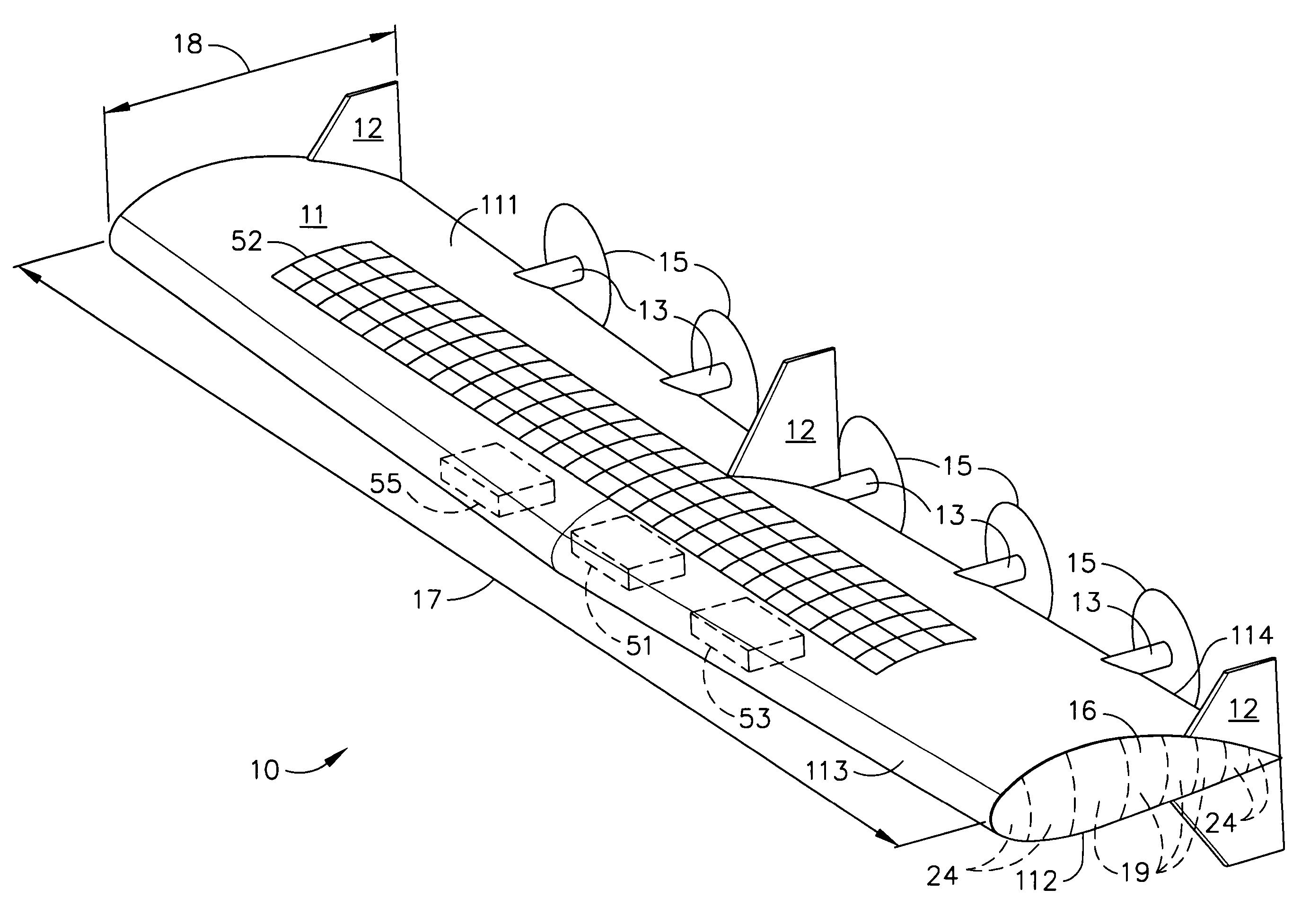 High-aspect ratio hybrid airship